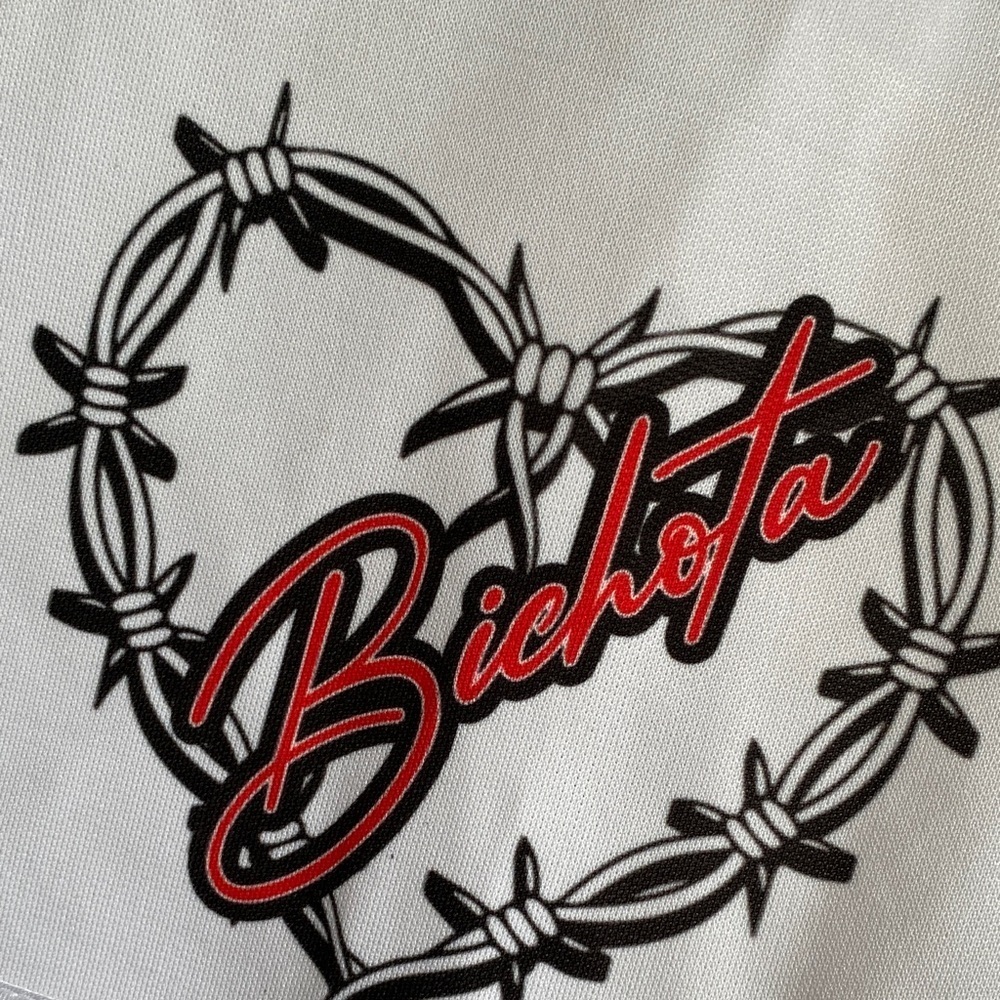 White Graphic Button-Up Jersey - Picture 7 of 13